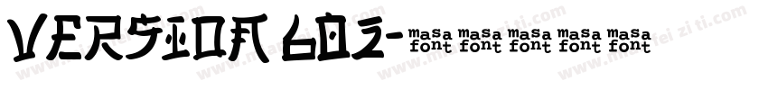 Version 602字体转换
